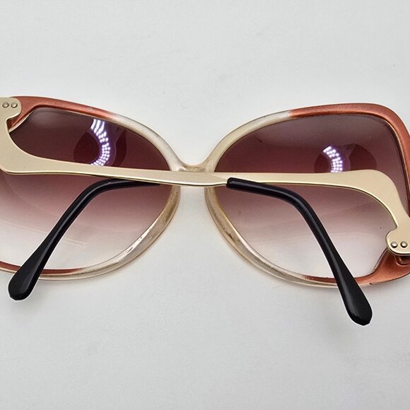 Couture Brown Crystal Fade Frame Brown Gradient Lens Butterfly Sunglasses Italy main image 8